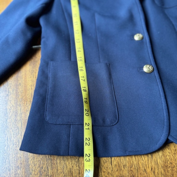 Classic preppy navy blue blazer - Banana Republic - Picture 4 of 8